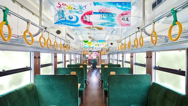 観光列車で特別撮影