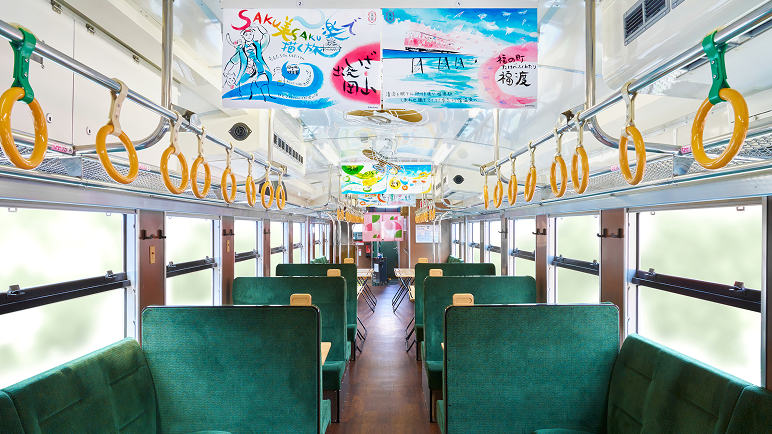 観光列車で特別撮影